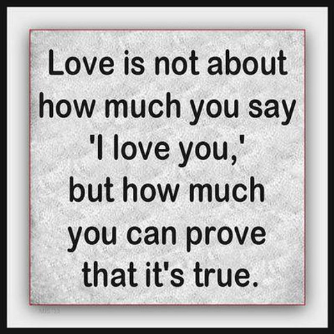 True Love is Proved Through Actions, Not Words