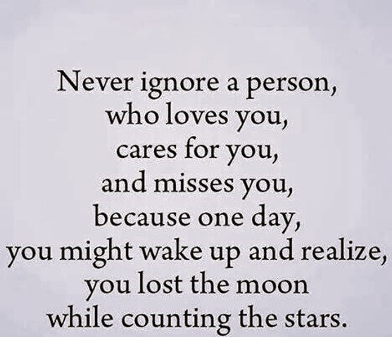 Never Take for Granted Those Who Love and Care for You