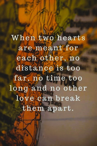 When Two Hearts Are Meant to Be, Distance Can