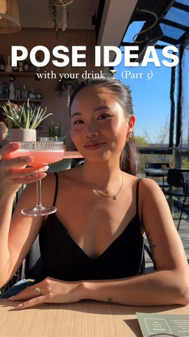 Pose with drink