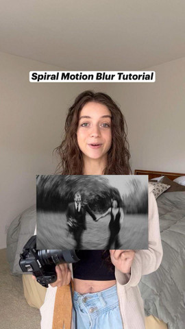 Spiral motion blur photo