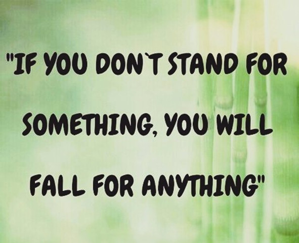 Stand Firm and Avoid Falling for Anything
