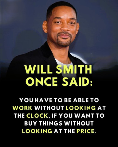 You have to be able to work without looking at the clock