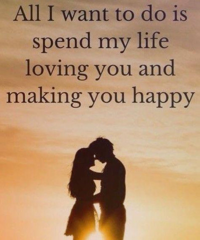 All I want to spend my life with you