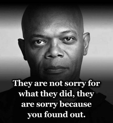 They are not sorry for what they did