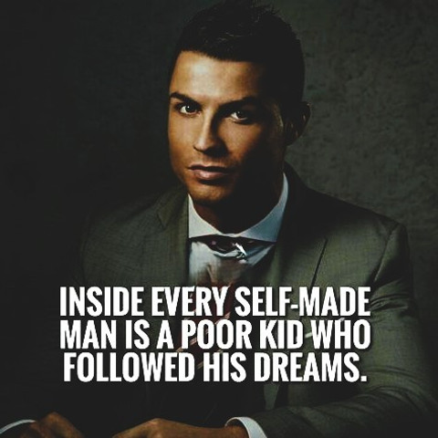 Inside every self-made man is a poor kid