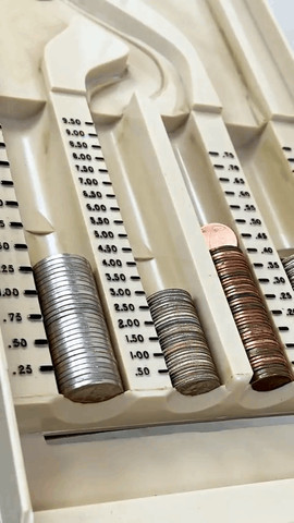 Coin sorter in 1960s