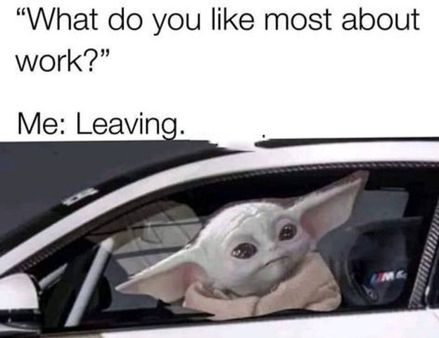 What do you like most about work🙂