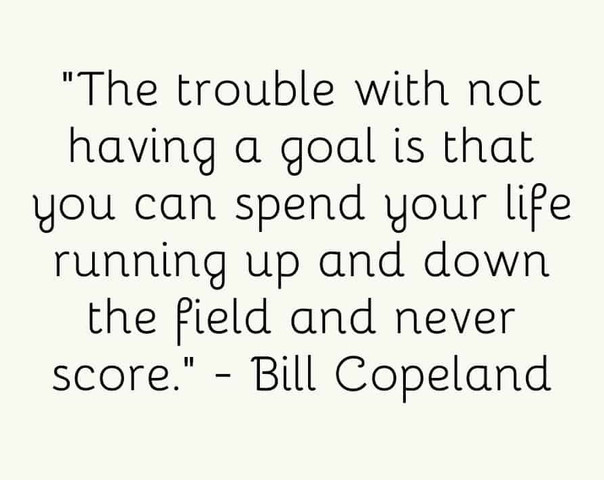 The trouble with not having a goal
