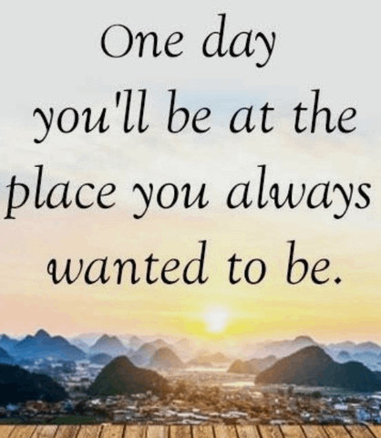 One day you
