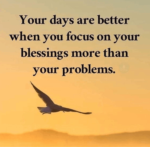 Your days are better when you focus on your blessings