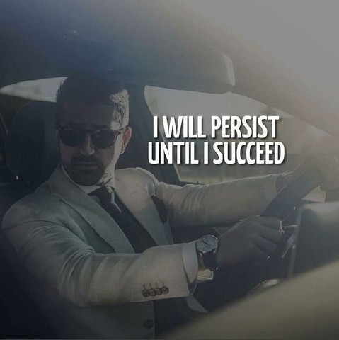 I will persist until I succeed