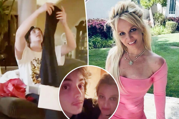 Britney Spears gives new glimpse at her Christmas reunion with 18-year-old son Jayden