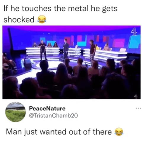 He get shocked