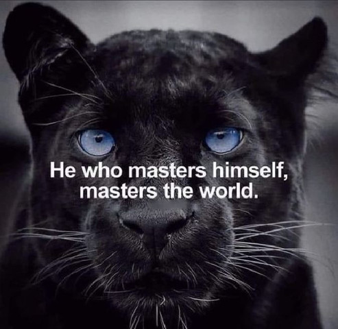 He who masters himself, masters the world
