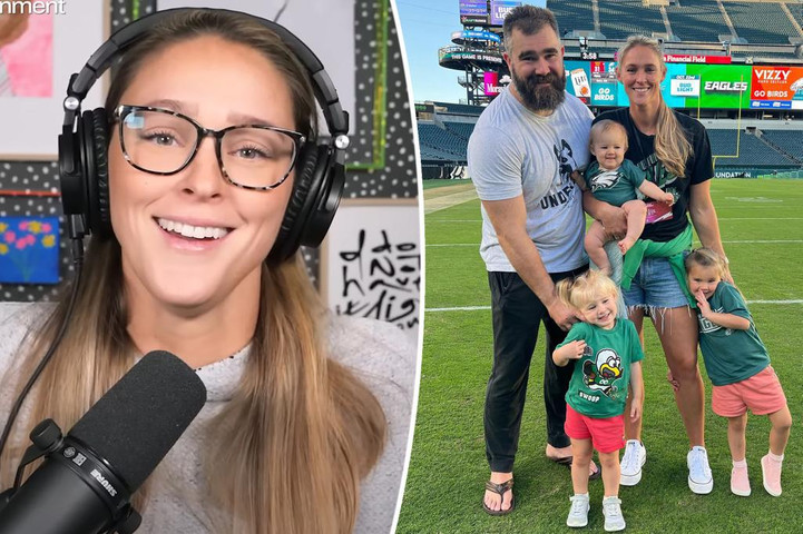 Jason Kelce and pregnant wife Kylie considering ‘gender-neutral’ name for baby No. 4