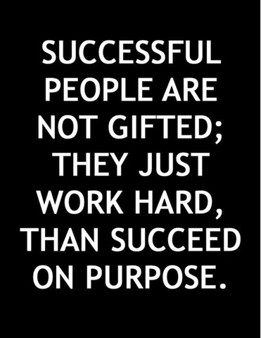 Successful people are not gifted