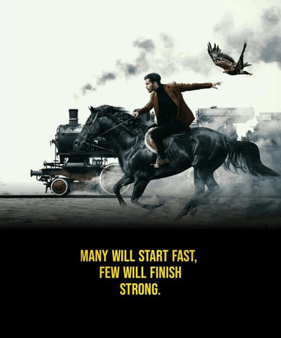 Many will start fast, few will finish strong