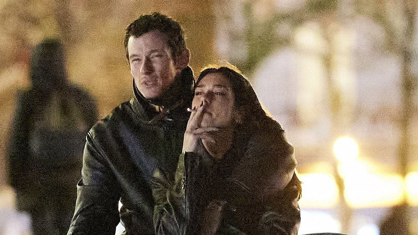 Smoking Dua Lipa packs on the PDA with fiancé Callum Turner in Paris