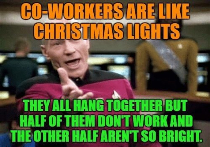 Co-workers are like christmas lights