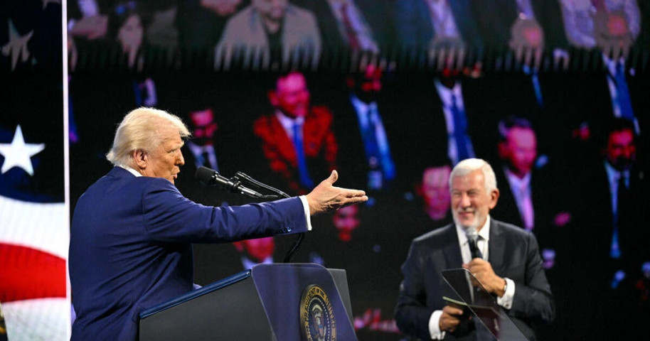 Trump speech at Saudi-backed event highlights questions over business ties