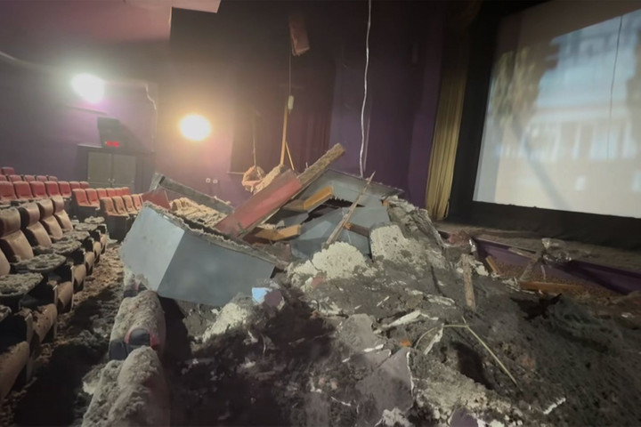 Movie Theater Ceiling Collapses During 