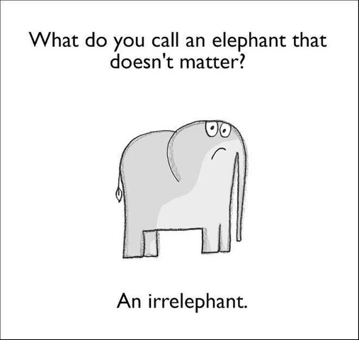 What do you call an elephant that doesn’t matter?