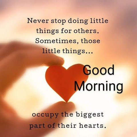Never stop doing little things for others