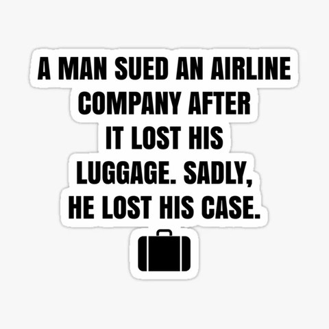 A man sued an Airline Company after it lost his luggage