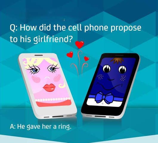 How did the phone propose to his girlfriend