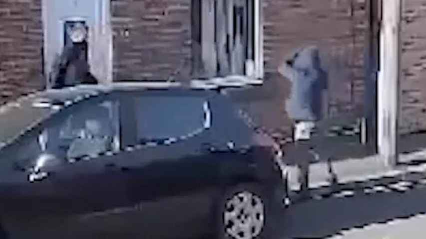 Terrifying moment gunman shot dead father, 60, through window