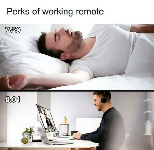 Perks of working remote