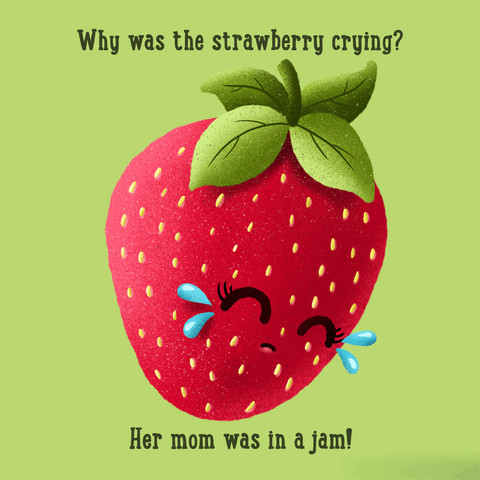 Why was the strawberry crying ?