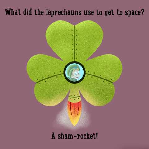 What did the leprechauns use to get to space?