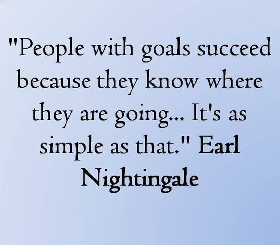 People with goals succeed because they know where they are going, it