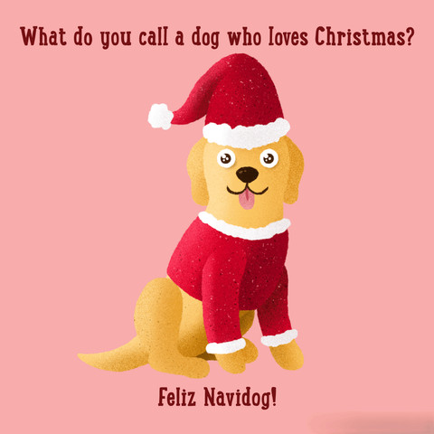 What do you call a dog who loves Christmas?