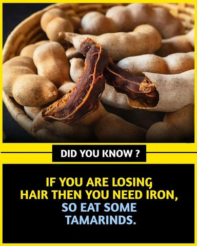 If you are losing hair then you need iron so eat some tamarinds