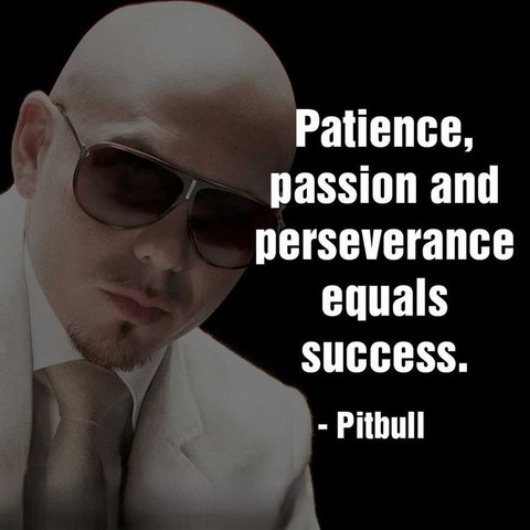 Patience, passion and perseverance equals success