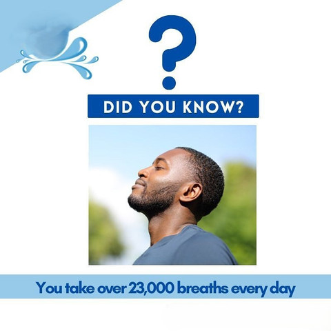 You take over 23,000 breaths everyday