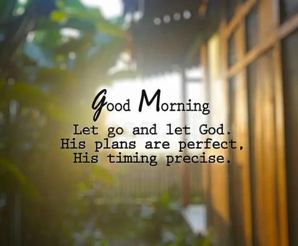 Let go and let God. His plans are perfect, his timing precise