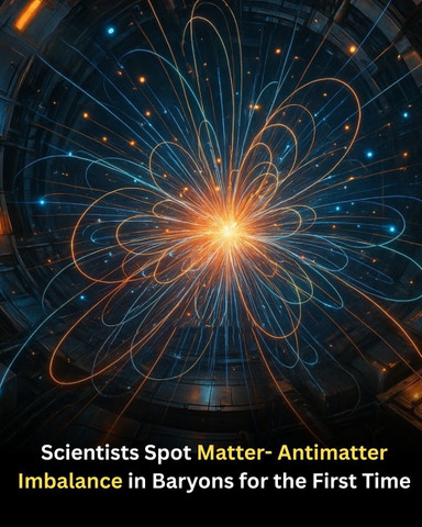 Scientists Spot Matter- Antimatter Imbalance in Baryons for the First Time