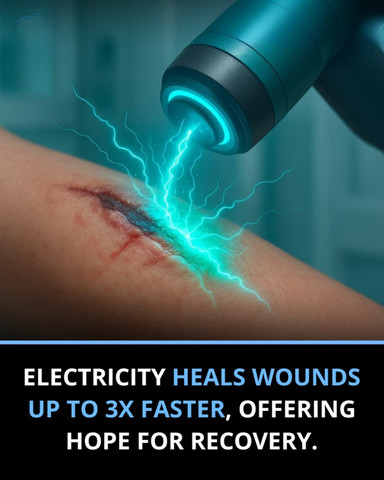 ELECTRICITY HEALS WOUNDS UP TO 3X FASTER