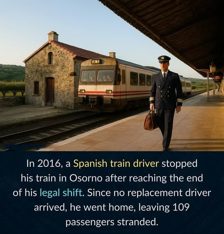 In 2016, a Spanish train driver stopped his train in Osorno