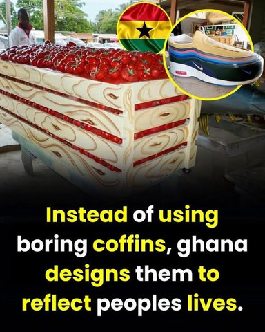 Instead of using boring coffins, Ghana designs them to reflect people