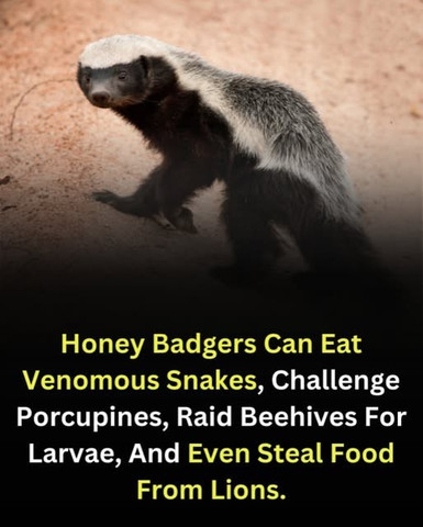 Honey Badgers Can Eat Venomous Snakes