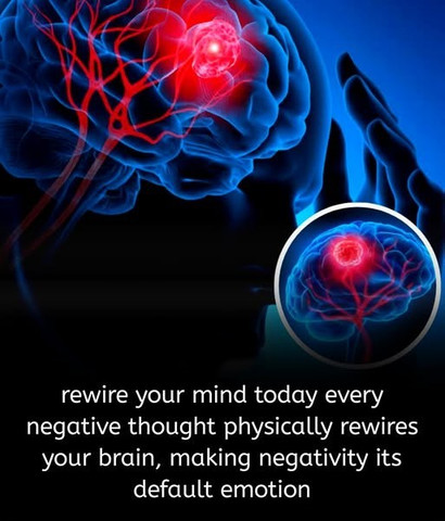 Rewire your mind today every negative thought physically rewires your brain