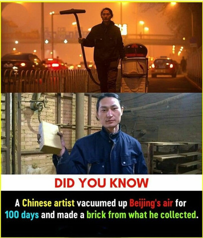 A Chinese artist vacuumed up Beijing