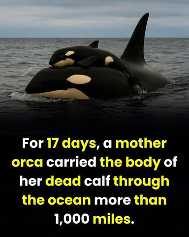 For 17 days, a mother orca carried the body of her dead calf