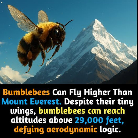 Bumblebees Can Fly Higher Than Mount Everest