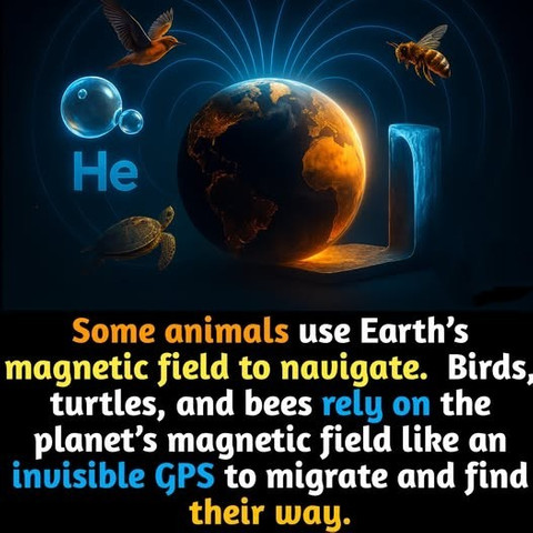 Some animals use Earth